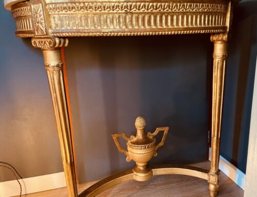 Console d’époque Louis XVI en bois doré
